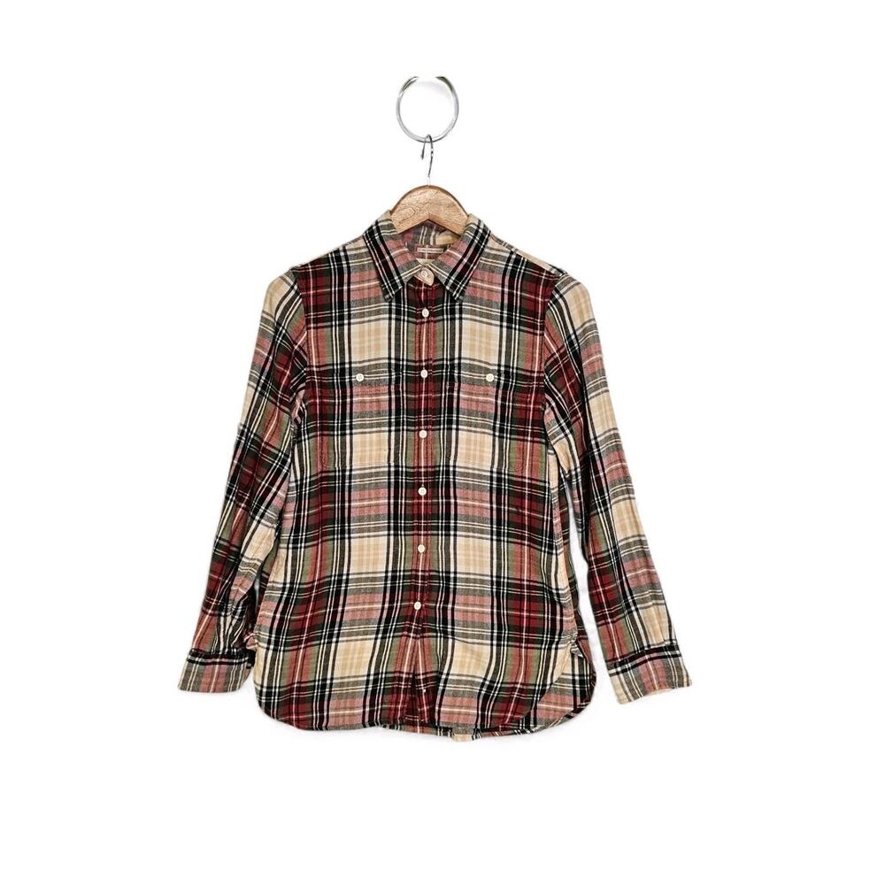 Denim & Supply Ralph Lauren Plaid Flannel Western Button Up Shirt Women's Medium
